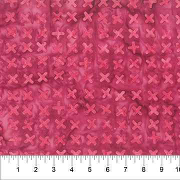 Banyan Batik Jitterbug X Marks The Spot Raspberry - Stitch - Durango, Colorado Quilt & Sewing Shop