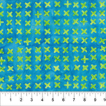 Banyan Batik Jitterbug X Marks The Spot Blue - Stitch - Durango, Colorado Quilt & Sewing Shop