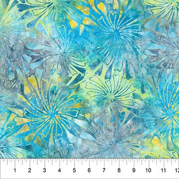 BB Flora Blue Multi Spiral Burst - Stitch - Durango, Colorado Quilt & Sewing Shop