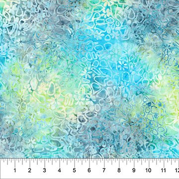 BB Flora Blue Multi Flower Pebbles - Stitch - Durango, Colorado Quilt & Sewing Shop