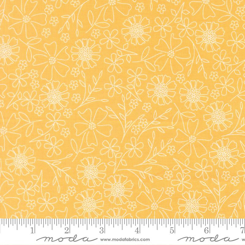 Moda In The Garden Goldenrod Sm Floral - Stitch - Durango, Colorado Quilt & Sewing Shop