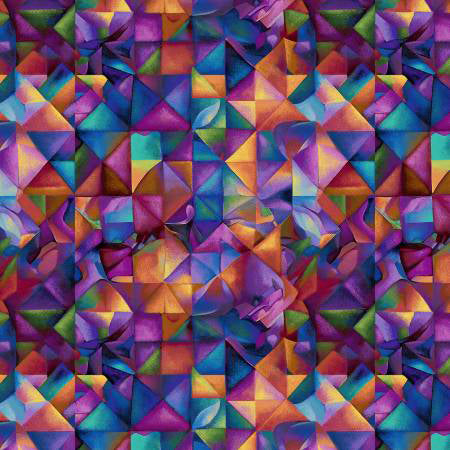 SE Flower Fusion Colorful Texture - Stitch - Durango, Colorado Quilt & Sewing Shop