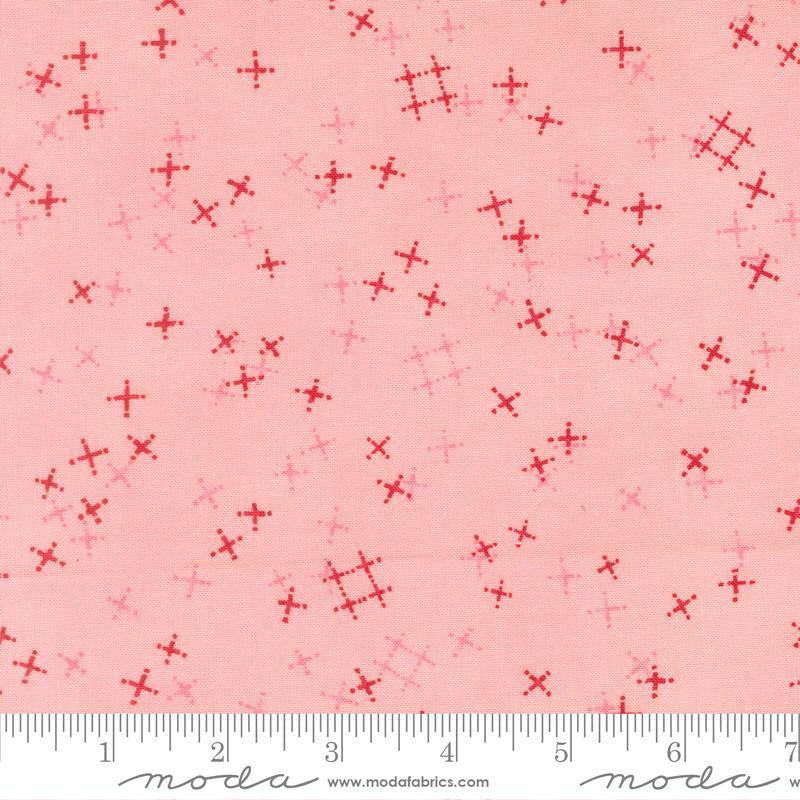 Moda Darling Peony Cotton Candy X's - Stitch - Durango, Colorado Quilt & Sewing Shop