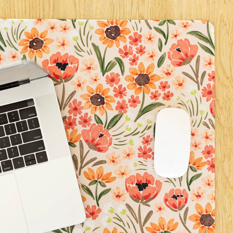 Desk Pad Sunny Poppies - Stitch - Durango, Colorado Quilt & Sewing Shop