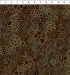 ITB Steampunk Menagerie Brown Lg Gears - Stitch - Durango, Colorado Quilt & Sewing Shop