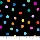 Figo Dusk Pompoms Black Multi - Stitch - Durango, Colorado Quilt & Sewing Shop