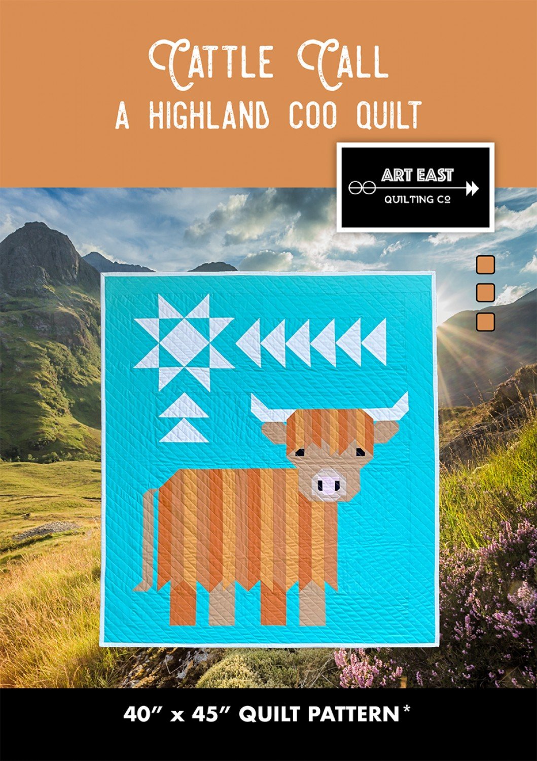 Cattle Call - Highland Coo Quilt Pattern - Stitch - Durango, Colorado Quilt & Sewing Shop
