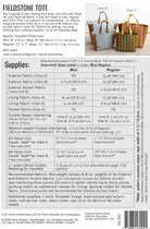Fieldstone Tote - Stitch - Durango, Colorado Quilt & Sewing Shop