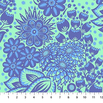 Northcott OverDressed Totem Blue - Stitch - Durango, Colorado Quilt & Sewing Shop
