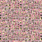 Blank Spread The Word Pink Abstract Letters & Numbers - Stitch - Durango, Colorado Quilt & Sewing Shop