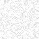 BQ White on White Allover doodle 3.6 Inch repeat - Stitch - Durango, Colorado Quilt & Sewing Shop