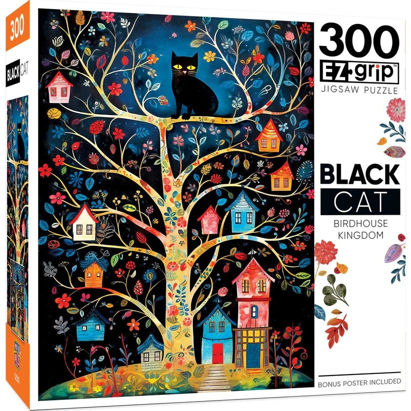 Black Cats - Birdhouse Kingdom Puzzle - Stitch - Durango, Colorado Quilt & Sewing Shop
