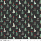 Evergreen Wishes - Trees - Black - Stitch - Durango, Colorado Quilt & Sewing Shop