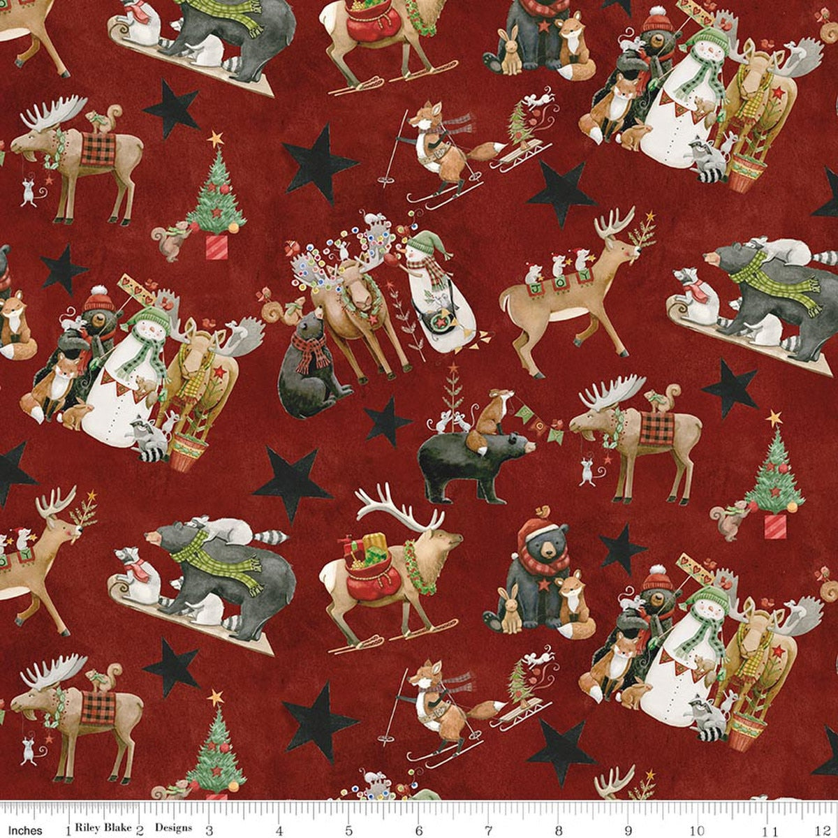 Northern Christmas - Main - Red - Stitch - Durango, Colorado Quilt & Sewing Shop