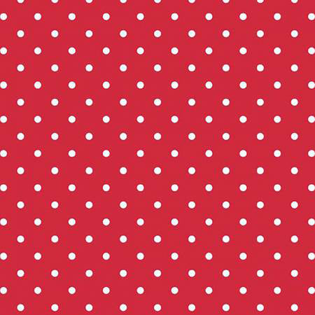 RB White Swiss Dot On Red - Stitch - Durango, Colorado Quilt & Sewing Shop