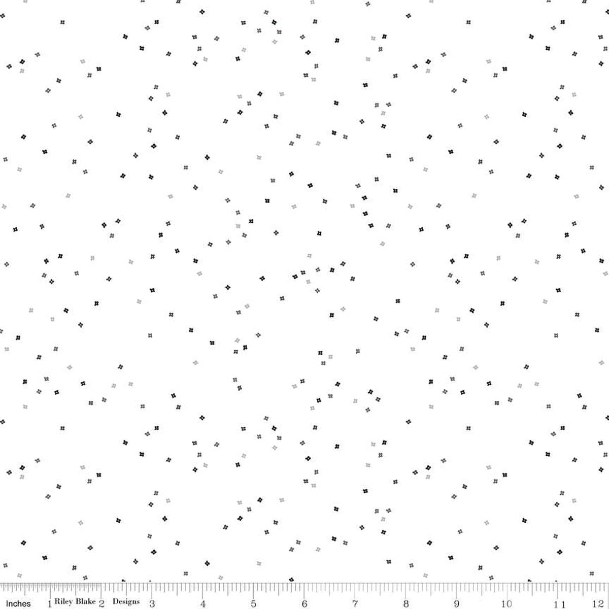 Blossoms on White in Color All the Gray - Stitch - Durango, Colorado Quilt & Sewing Shop