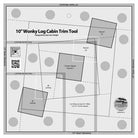 Creative Grids 10in Wonky Log Cabin Trim Tool - Stitch - Durango, Colorado Quilt & Sewing Shop