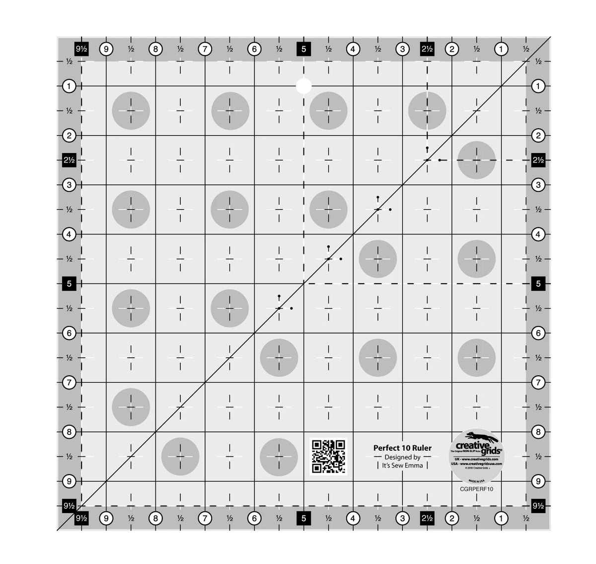 Creative Grids Perfect 10 Ruler - Stitch - Durango, Colorado Quilt & Sewing Shop
