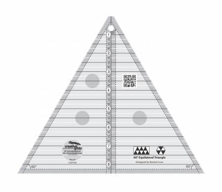 Creative Grids 60 Degree Triangle 8-1/2in Quilt Ruler - Stitch - Durango, Colorado Quilt & Sewing Shop