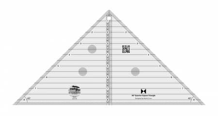 Creative Grids 90 Degree Quarter-Square Triangle Quilt Ruler - Stitch - Durango, Colorado Quilt & Sewing Shop