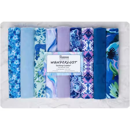 Wanderlust Blue Cuddle Fat Quarter Bundle - Stitch - Durango, Colorado Quilt & Sewing Shop