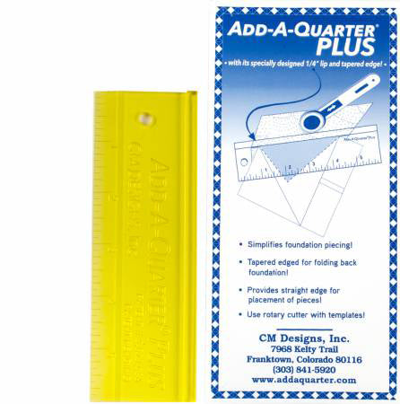 Add-A-Quarter Ruler 6in Plus - Stitch - Durango, Colorado Quilt & Sewing Shop