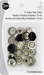 Heavy Duty Snaps-White 5/8in(1.6cm) 7ct. size 24 - Stitch - Durango, Colorado Quilt & Sewing Shop