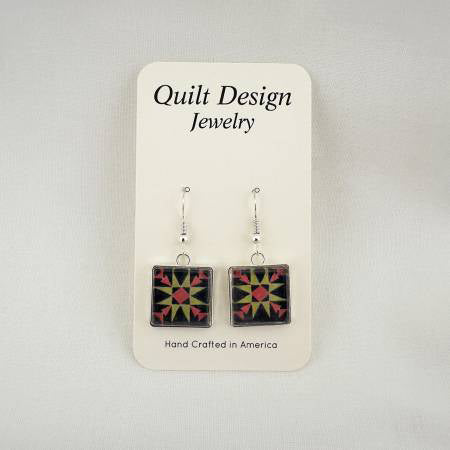 Quilt Earrings Arrow Star - Stitch - Durango, Colorado Quilt & Sewing Shop