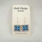 Quilt Earrings Dove in the Window - Stitch - Durango, Colorado Quilt & Sewing Shop