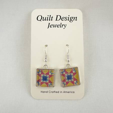 Quilt Earrings Galaxy Star - Stitch - Durango, Colorado Quilt & Sewing Shop