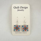 Quilt Earrings River Star - Stitch - Durango, Colorado Quilt & Sewing Shop