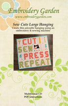 Sew Cute Large Hanging - Stitch - Durango, Colorado Quilt & Sewing Shop