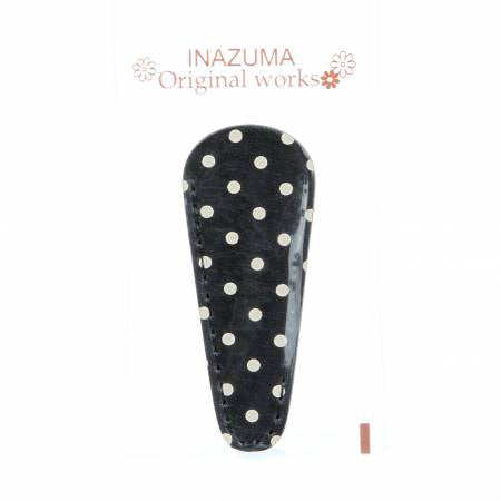Leatherlike Polka Dot Embroidery Scissors Case Black - Stitch - Durango, Colorado Quilt & Sewing Shop