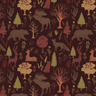 RB Flannel Into the Woods Animals Brown - Stitch - Durango, Colorado Quilt & Sewing Shop