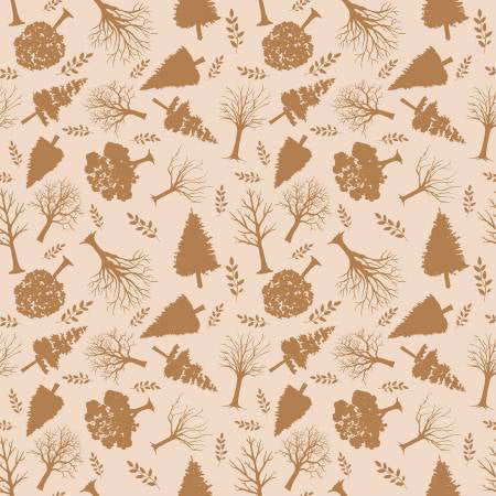 RB Flannel Into the Woods Trees Cream - Stitch - Durango, Colorado Quilt & Sewing Shop