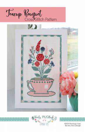 Teacup Bouquet Cross Stitch - Stitch - Durango, Colorado Quilt & Sewing Shop