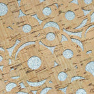 Cork Pro Lite Silver Glitter Backed Cheery O's 1/2 yard - Stitch - Durango, Colorado Quilt & Sewing Shop