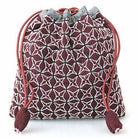 Weaving Sashiko Koki Drawstring Bag Half Kit Burgundy - Stitch - Durango, Colorado Quilt & Sewing Shop