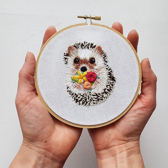 Hand Embroidery Hedgehog - Stitch - Durango, Colorado Quilt & Sewing Shop