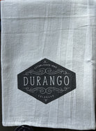 Indigo Tangerine Flourish Sign Dishtowel - Stitch - Durango, Colorado Quilt & Sewing Shop