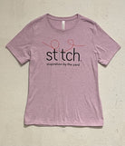 Stitch T-Shirt Pink Heather - Stitch - Durango, Colorado Quilt & Sewing Shop