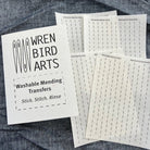 WREN BIRD ARTS Simple Lined Sashiko Mending Patterns - Stitch - Durango, Colorado Quilt & Sewing Shop