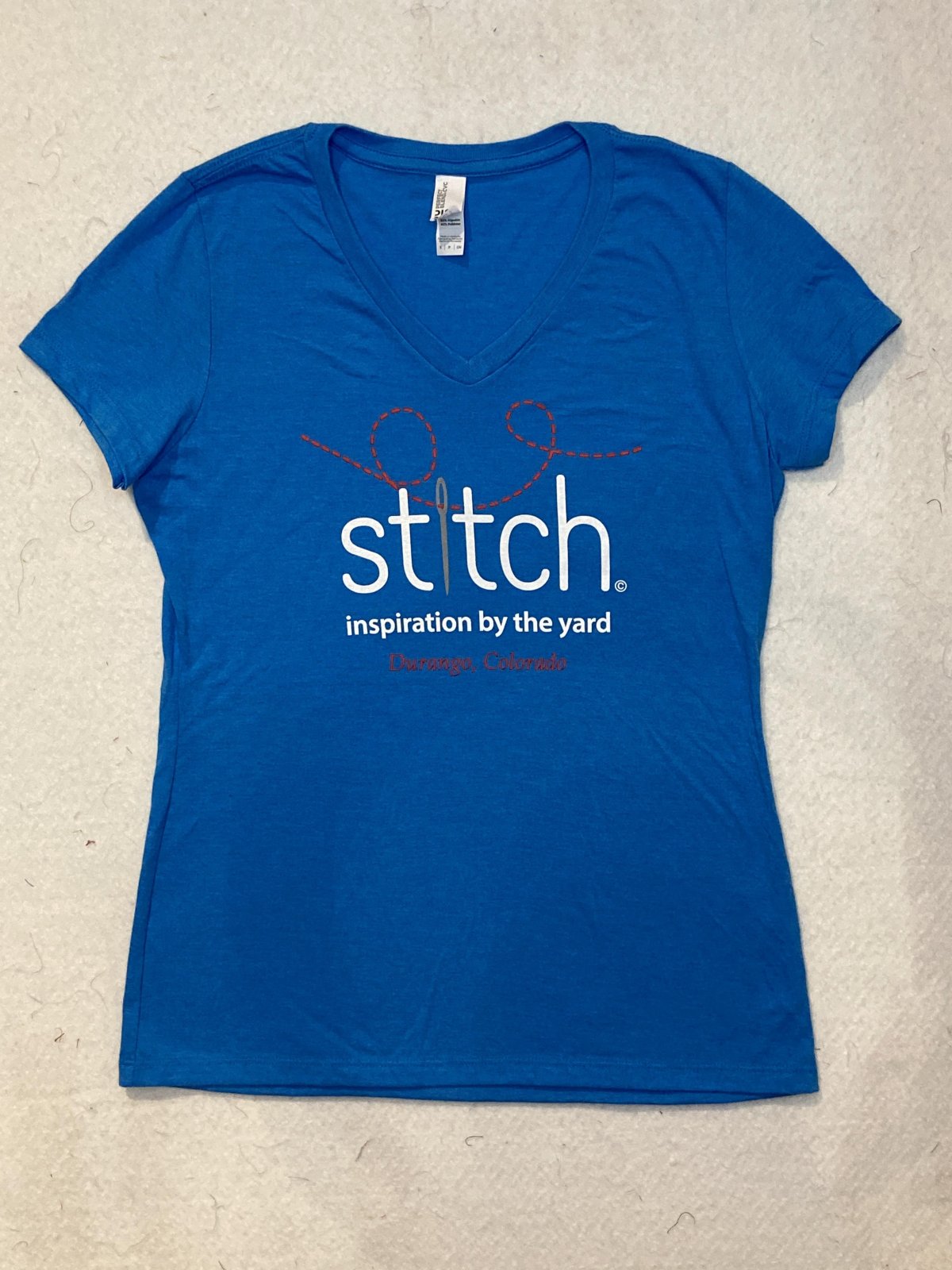 Stitch T-Shirt Turquoise - Stitch - Durango, Colorado Quilt & Sewing Shop