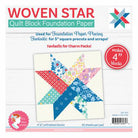 4in Woven Star Quilt Block Foundation Papers - Stitch - Durango, Colorado Quilt & Sewing Shop