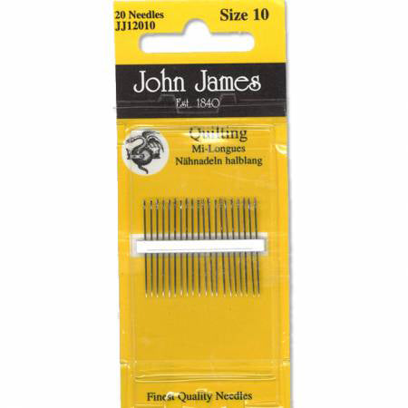JJ Quilting Needles Size 10 - Stitch - Durango, Colorado Quilt & Sewing Shop