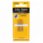 John James Gold'N Glide Applique Needles Size 9 10ct - Stitch - Durango, Colorado Quilt & Sewing Shop