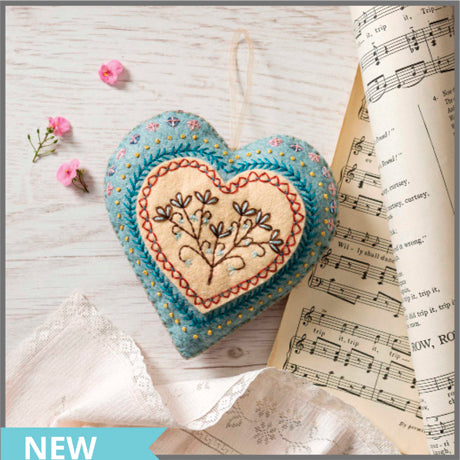 Embroidered heart kit - Stitch - Durango, Colorado Quilt & Sewing Shop