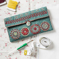 Sewing Pouch Embroidered Kit - Stitch - Durango, Colorado Quilt & Sewing Shop
