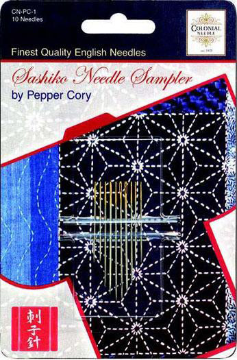 Pepper Cory Sashiko Needle Pack CN PC 1 Colonial Needle#6 - Stitch - Durango, Colorado Quilt & Sewing Shop