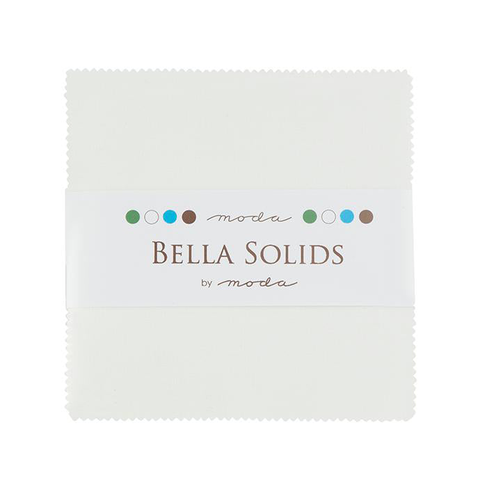Bella Solids Charm Pack White - Stitch - Durango, Colorado Quilt & Sewing Shop